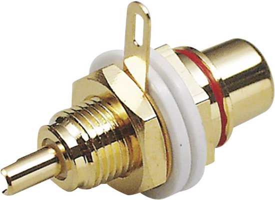 BKL Electronic 0101141 Connecteur Cinch Prise, installation verticale Nombre de broches: 2 Zwart 1 pièce(s)