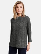 GERRY WEBER Dames Shirt met 3/4-mouwen en visgraatmotief