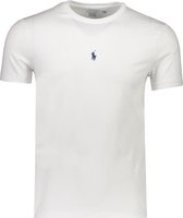 Polo Ralph Lauren  T-shirt Wit Aansluitend - Maat L - Heren - Lente/Zomer Collectie - Katoen