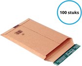 Enveloppe postale en carton - 100 pièces - 255 x 342 x 0-30 mm - marron