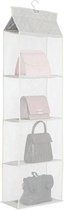 Tantler Handtas Organizer Voor Kledingkast - 4 Lagen - Hangende Houder Voor Tassen - Opbergnet - Garderobe Kast Hanger - Tas Accessoires - Beige