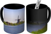 Magische Mok - Foto op Warmte Mokken - Koffiemok - Nederland - Molen - Water - Magic Mok - Beker - 350 ML - Theemok