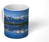 Mok - De Mont Blanc vanaf het meer Chesery - 350 ML - Beker - Uitdeelcadeautjes