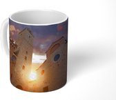 Mok - De grote Toren van de stad San Gimignano in Italië - 350 ML - Beker - Uitdeelcadeautjes