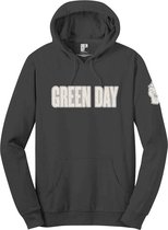 Green Day Hoodie/trui -XL- Logo & Grenade Zwart