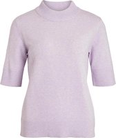 Vila Trui Viril Crew Neck 2/4 Knit Top - Noos 14067869 Pastel Lilac/melange Dames Maat - M