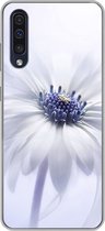 Geschikt voor Samsung Galaxy A50 hoesje - Bloem - Abstract - Wit - Siliconen Telefoonhoesje
