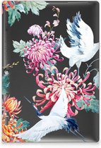 Cover Case Lenovo Tab 10 | Tab 2 A10-30 Hoesje Super als Cadeau voor Vriendin Bird Flowers met doorzichte zijkanten