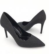 WELOVESHOES® Pumps/Hakken met Hak - Imitatieleer - Zwart - Maat 40