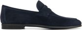 Magnanni Instappers Heren - Instapschoenen / Herenschoenen - Suède - 24412 - Blauw - Maat 43