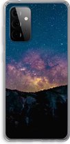 Case Company® - Samsung Galaxy A72 hoesje - Travel to space - Soft Cover Telefoonhoesje - Bescherming aan alle Kanten en Schermrand