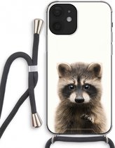Case Company® - iPhone 12 mini hoesje met Koord - Rocco - Telefoonhoesje met Zwart Koord - Extra Bescherming aan alle Kanten en Over de Schermrand