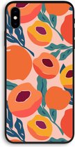 Case Company® - iPhone XS Max hoesje - Perzik - Biologisch Afbreekbaar Telefoonhoesje - Bescherming alle Kanten en Schermrand