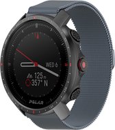 Strap-it Milanees smartwatch bandje - geschikt voor Polar Vantage M / M2 / Grit X / Grit X Pro - grijs