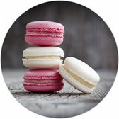pannenonderzetter Macaron 20 cm glas grijs/wit/roze