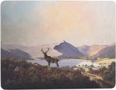 placemats Highland Stag 30 x 23 cm kurk 6 stuks