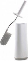 toiletborstel met houder 43 cm polypropyleen grijs