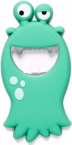 flesopener monster 12,5 cm PVC turquoise