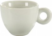 kop- en schotels 160 ml porselein wit 8-delig