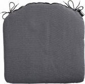 zitkussen Panama 46 x 48 cm katoen/polyester donkergrijs
