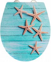 WC-bril Mediaster 37,5 x 44,5 cm aqua