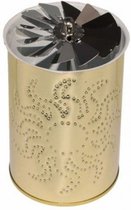 theelicht carrousel 13 cm staal zilver