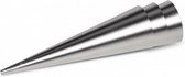 roomhoornpennen 12 cm RVS zilver 3 stuks