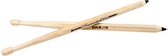 balpen drumstick 22 cm hout naturel/zwart 2 stuks