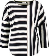 GERRY WEBER Dames Shirt met 3/4-mouwen en gestreepte patch