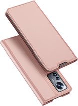 Dux Ducis - Telefoonhoesje geschikt voor Xiaomi 12 Pro - Skin Pro Book Case - Rosé Goud