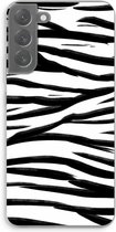 Case Company® - Samsung Galaxy S22 Plus hoesje - Zebra pattern - Soft Cover Telefoonhoesje - Bescherming aan alle Kanten en Schermrand