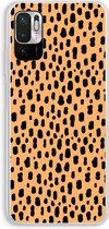 Case Company® - Xiaomi Redmi Note 10 5G hoesje - Panter - Soft Cover Telefoonhoesje - Bescherming aan alle Kanten en Schermrand