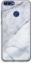 Case Company® - Huawei P Smart (2018) hoesje - Witte marmer - Soft Cover Telefoonhoesje - Bescherming aan alle Kanten en Schermrand