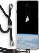 Case Company® - OnePlus 8 hoesje met Koord - Alone in Space - Telefoonhoesje met Zwart Koord - Bescherming aan alle Kanten en Over de Schermrand
