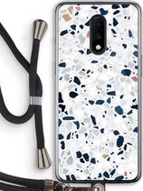 Case Company® - OnePlus 7 hoesje met Koord - Terrazzo N°1 - Telefoonhoesje met Zwart Koord - Bescherming aan alle Kanten en Over de Schermrand