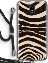 Case Company® - Samsung Galaxy J5 (2017) hoesje met Koord - Arizona Zebra - Soft Case - Bescherming aan alle Kanten - Zijkanten Transparent - Bescherming Over de Schermrand - Back Cover - Cro