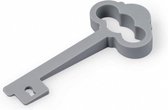 deurstopper/bumper My Castle 11 cm siliconen grijs