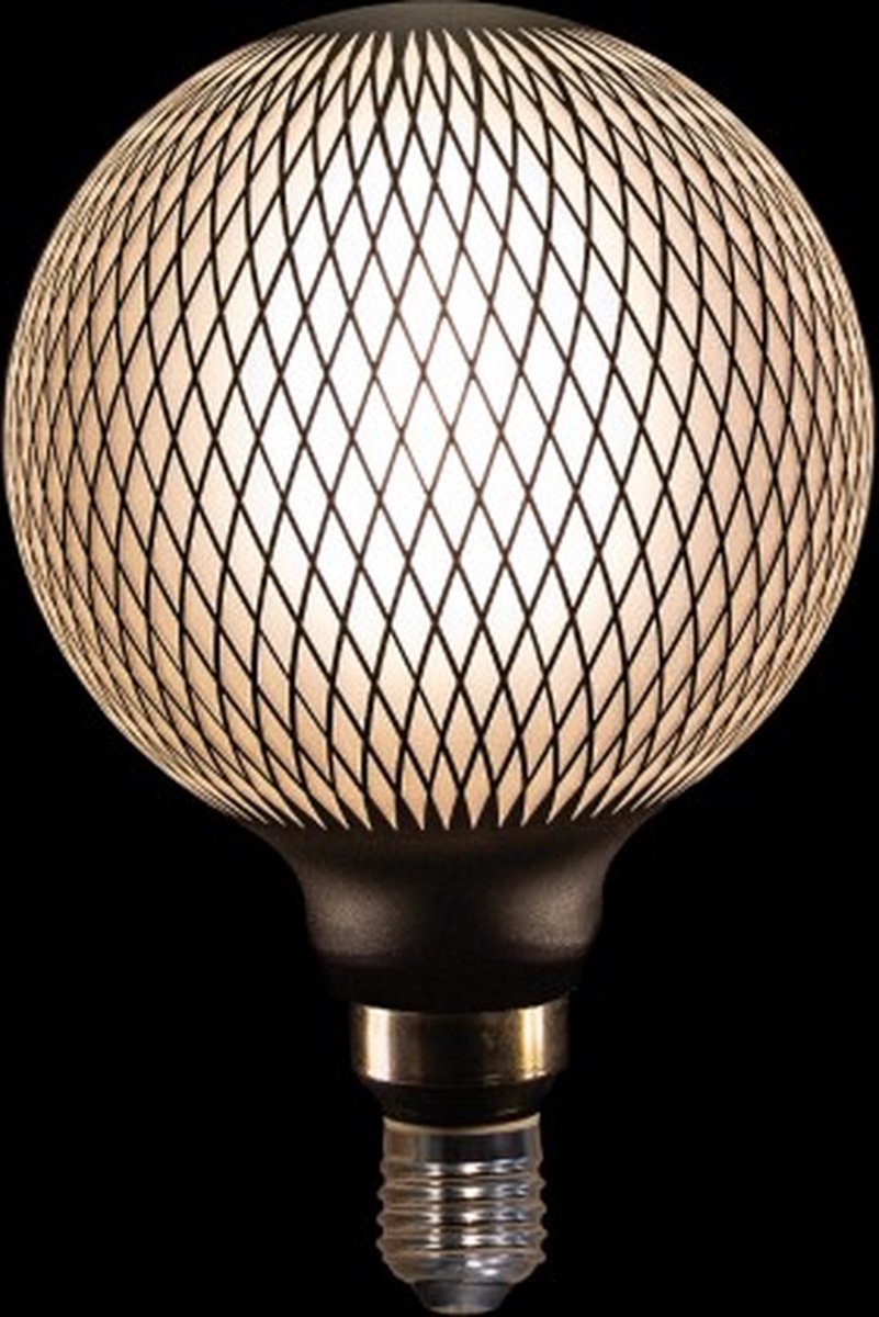 Annas collection - LED LAMP RASTER ZWART 220X280MM 5W/E27 DIMBAAR