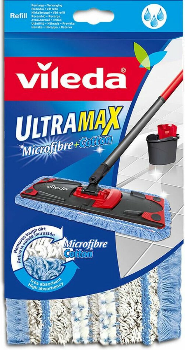 3x Vileda UltraMax Micro & Katoen Navulling