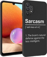 iMoshion Design voor de Samsung Galaxy A32 (5G) hoesje - Quotes - Zwart