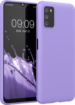 kwmobile telefoonhoesje voor Samsung Galaxy A03s - Hoesje voor smartphone - Back cover in violet lila