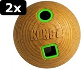 2x KONG BAMBOO FEEDER BAL 12X12X12CM