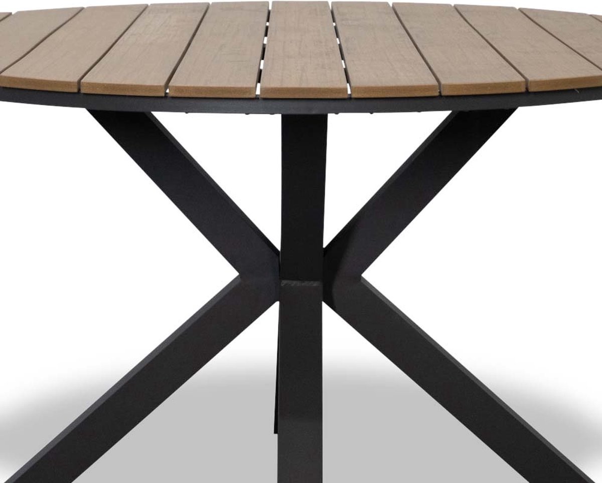 LUX outdoor living Cervo dining tuintafel | aluminium + polywood | 120cm | 4 personen