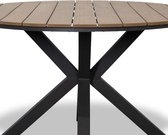 LUX outdoor living Cervo dining tuintafel | aluminium + polywood | 120cm ronde tuintafel 4 personen