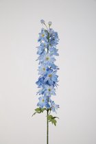 Kunstbloem Delphinium - topkwaliteit decoratie - Blauw - zijden tak - 89 cm hoog