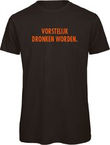 T-shirt Koningsdag - Vorstelijk dronken worden - soBAD.