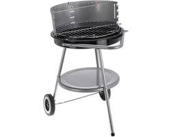 Houtskool Barbecue op Wieltjes met Aanpasbaar Rooster