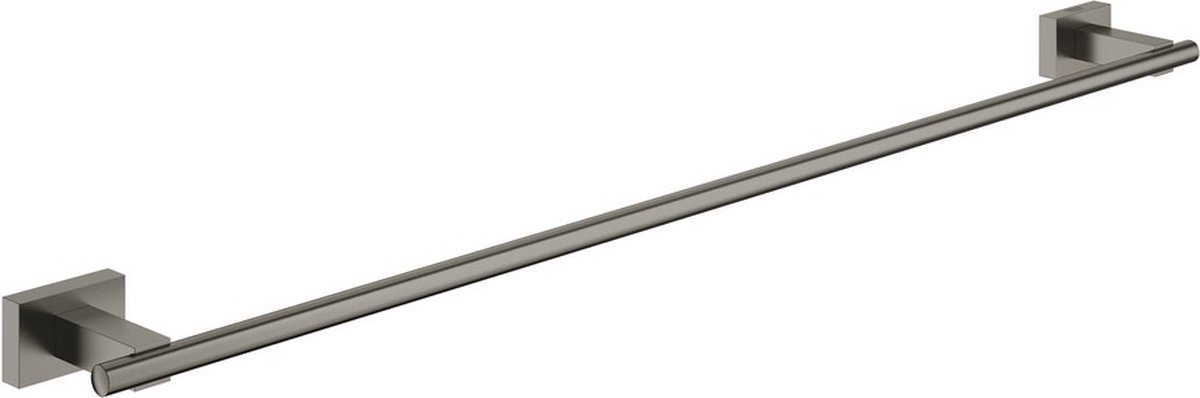 GROHE Essentials Cube Handdoekhouder 600 Mm - Hard Graphite Geborsteld (mat donker grijs) - 40509AL1