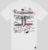 JORCUSTOM Artist Slim Fit T-Shirt - Wit - Volwassenen - Maat L