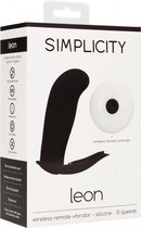 Wireless Remote Vibrator - Leon - Black - Silicone Vibrators black